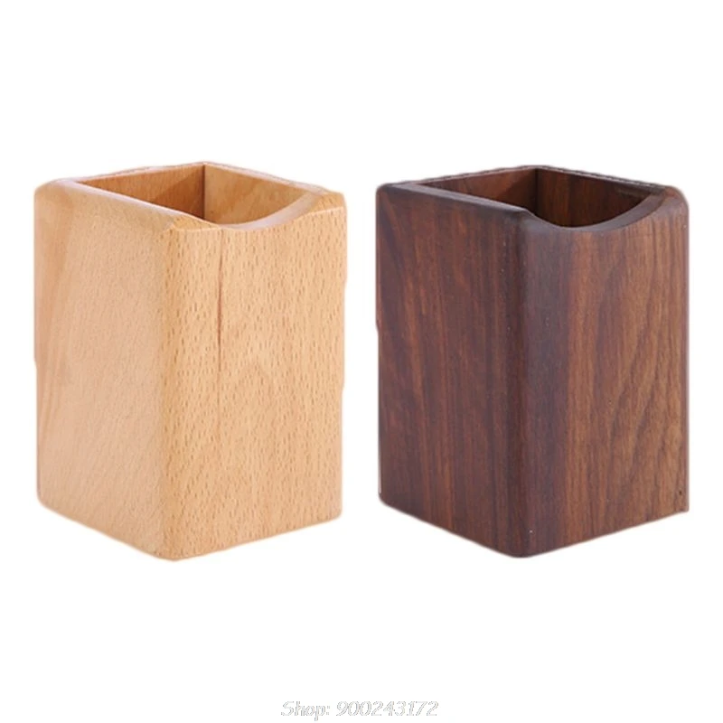 

Natural Wooden Pen Pencil Holder Multiple-use Desk Organizer Storage Box Desktop Office Supplies S04 20 Dropship
