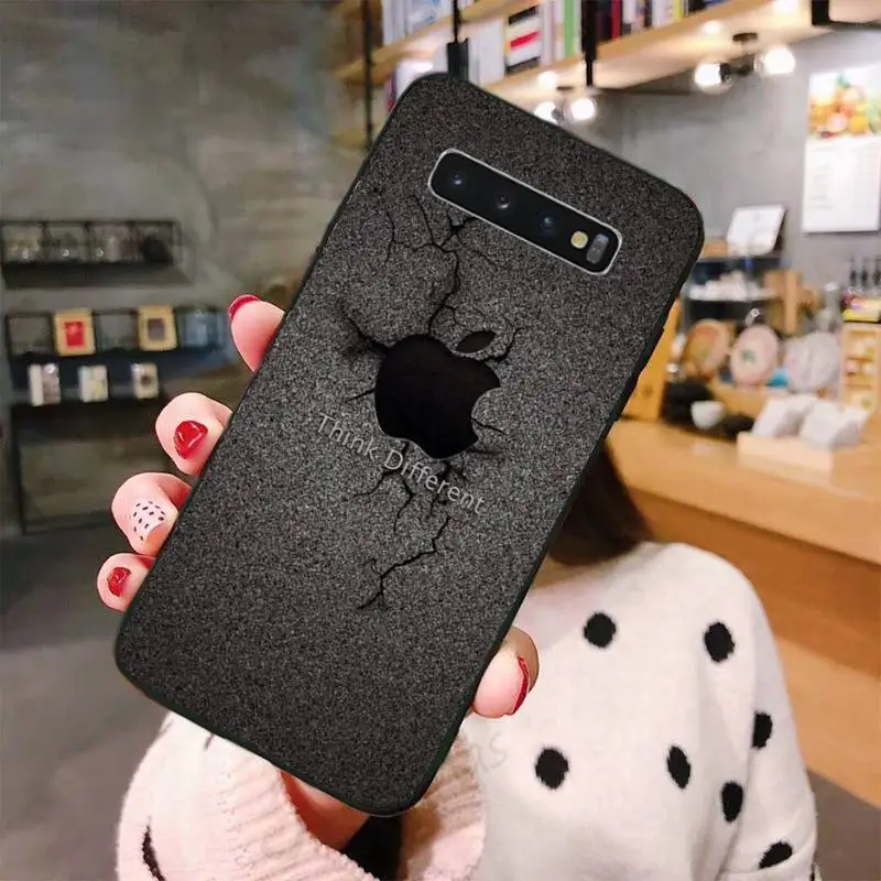 

broken screen white black fashion Phone Cases For Samsung A50 A51 A71 A20E A20S S10 S20 S21 S30 Plus ultra 5G M11 funda shell