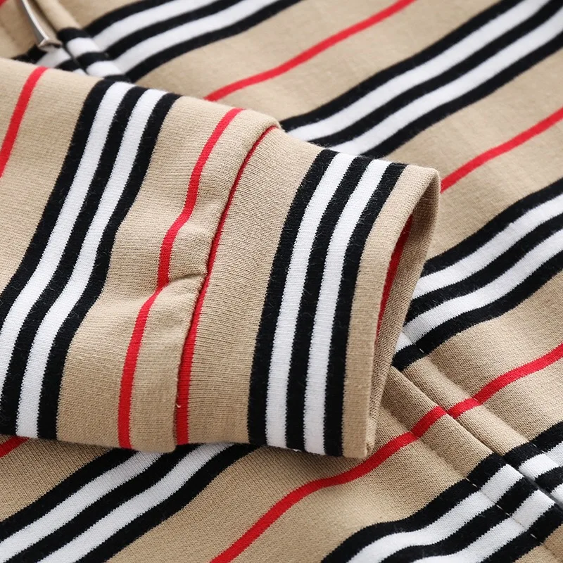 

New autumn fashion striped plaid cotton knitted long sleeves in lock color jumpsuits for boys and girls, one piece jumpsuit