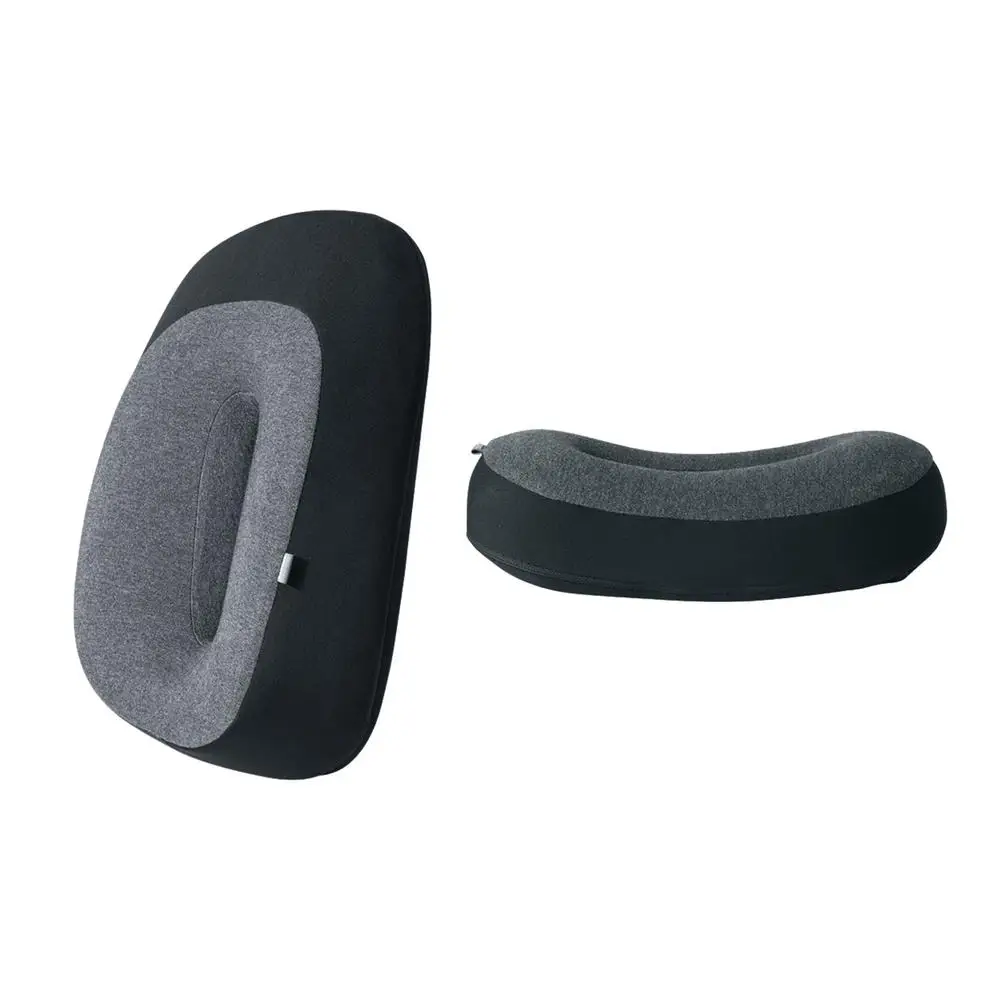 

3D Memory Foam Head Support Lumbar Cushion Car Seat Back Support Waist Rest Neck Cushion Headrest Travel Pillow For Car
