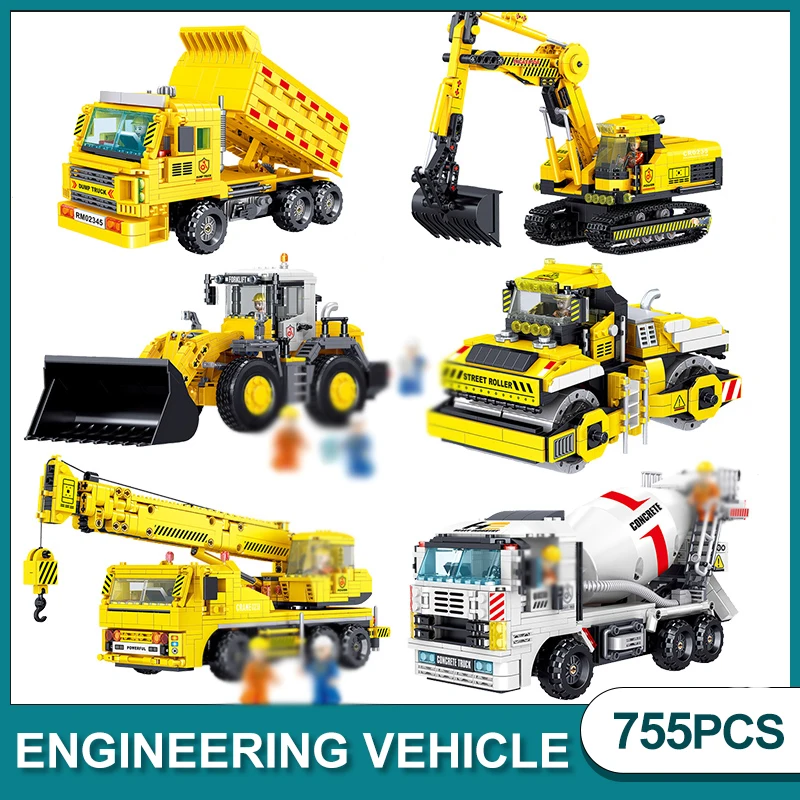 

Technical Series Engineering Vehicle Trucks Building Blocks Dump Truck Creative Expert Excavator Model Bricks Toys For Children