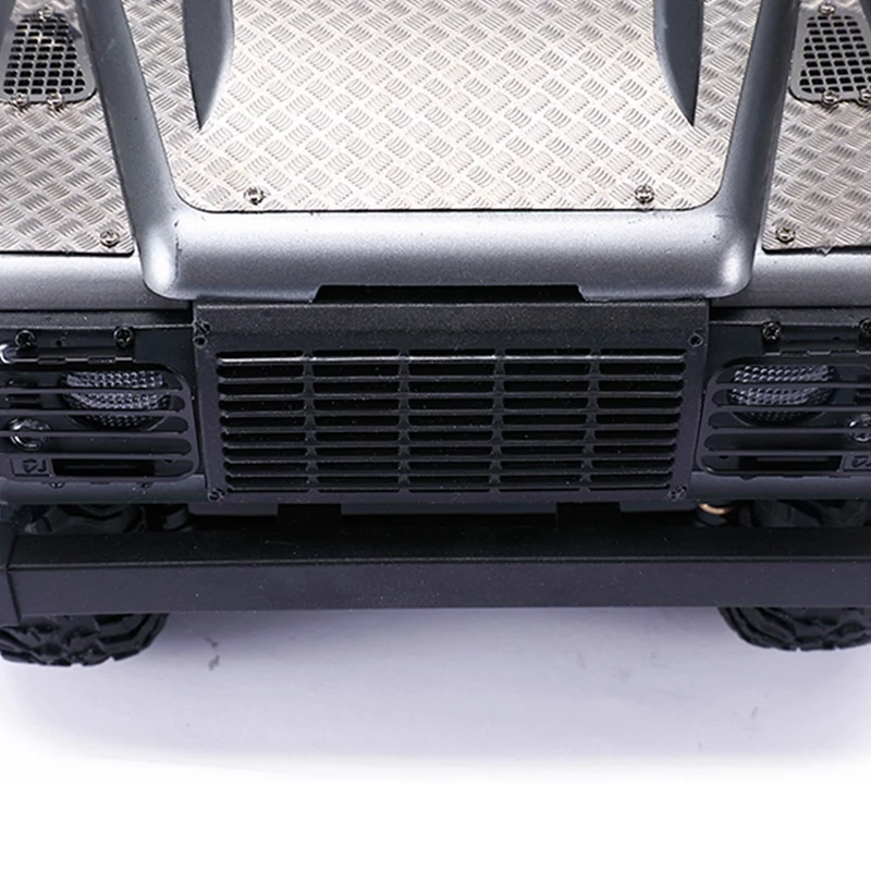 

Front Lamp Guards Cover Guard Grille with Rear and Side Metal Skid Plate for MN D90 D99S MN99S 1/12 RC Car