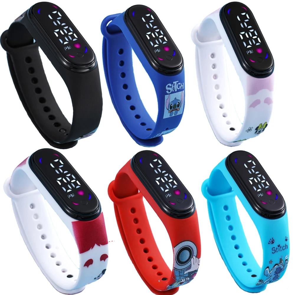 

Disney spiderman Sports Watch Cartoons Waterproof Led Digital Watchs for Kids Teen Wrist Watch Bracelet Toys Christmas Gift Toys