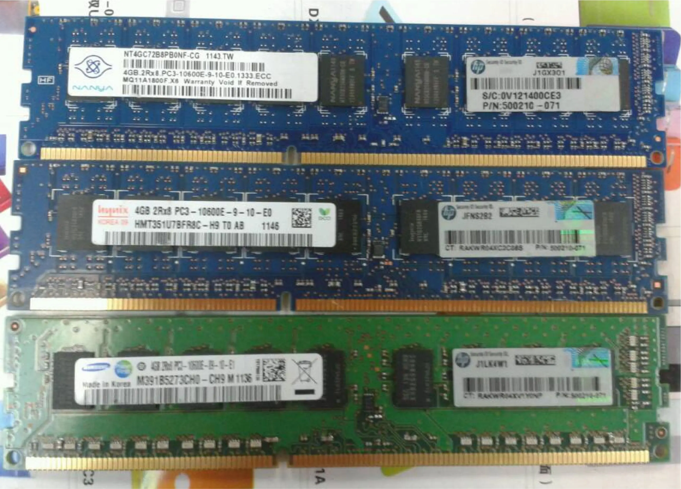 500672-B21 500210-071 501541-001 4 Гб (1x4 Гб) 2Rx8 PC3-10600E DDR3-1333 ECC
