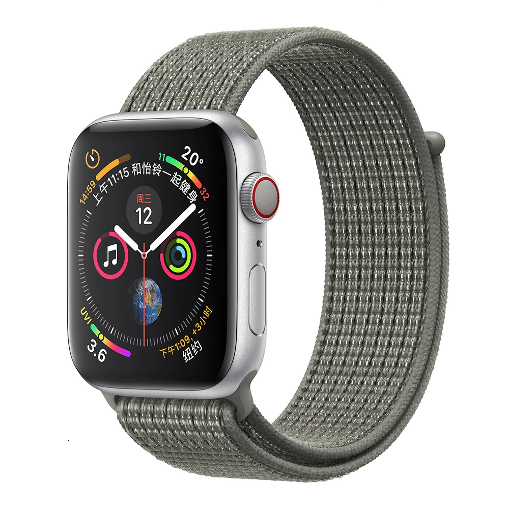Spruce Fog Нейлоновый ремешок для Apple Watch серии 5 42 мм iwatch 44 мм ремешок 38 мм 40 мм iwatch sreies 4 3 2 pulseira браслет ремешок для часов - Цвет ремешка: Spruce Fog