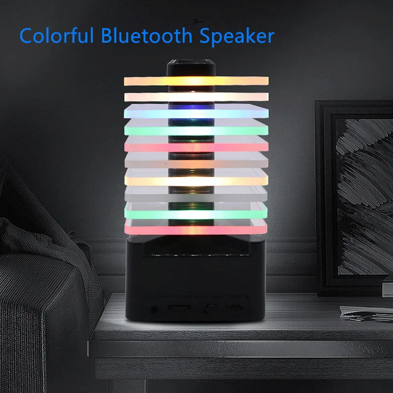 Беспроводная Bluetooth колонка цветная крутая светодиодная атмосферсветильник