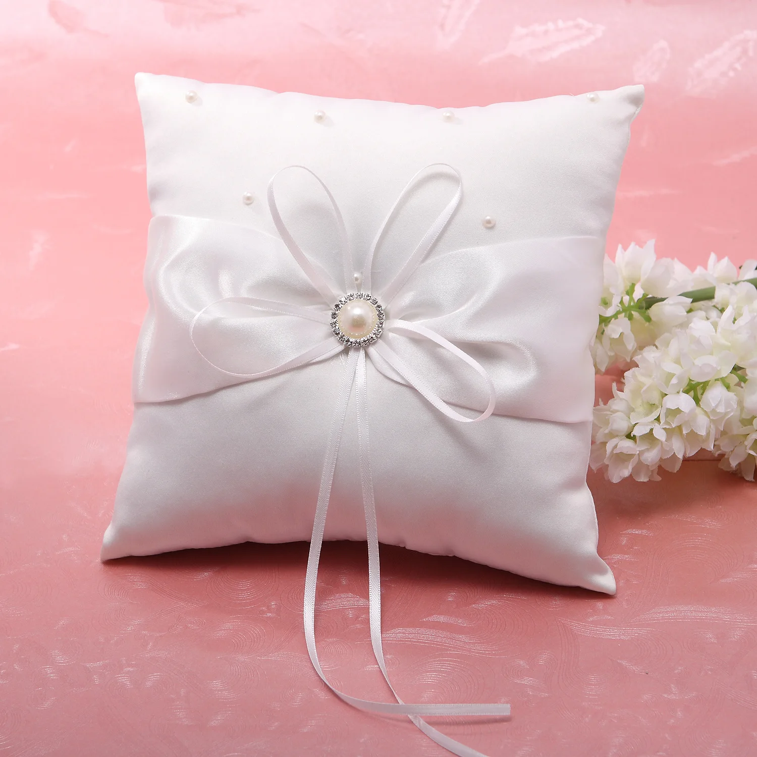 

Off White Wedding Ring Bearer Pillows