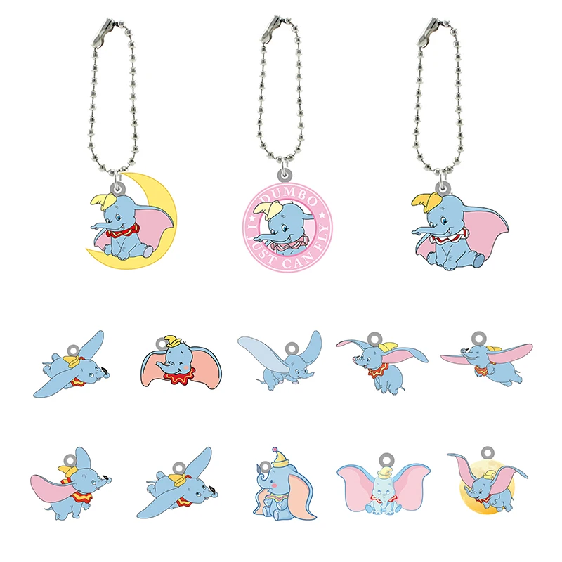 

Disney Animation Character Acrylic Doll Keychain Dumbo Anime Theme Keychain Classic Boys And Girls Fashion Jewelry Accessories