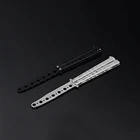 Тренировочный нож-бабочка для начинающих, универсальный стальной игровой Мультитул-бабочка с шестью отверстиями, без острых краев