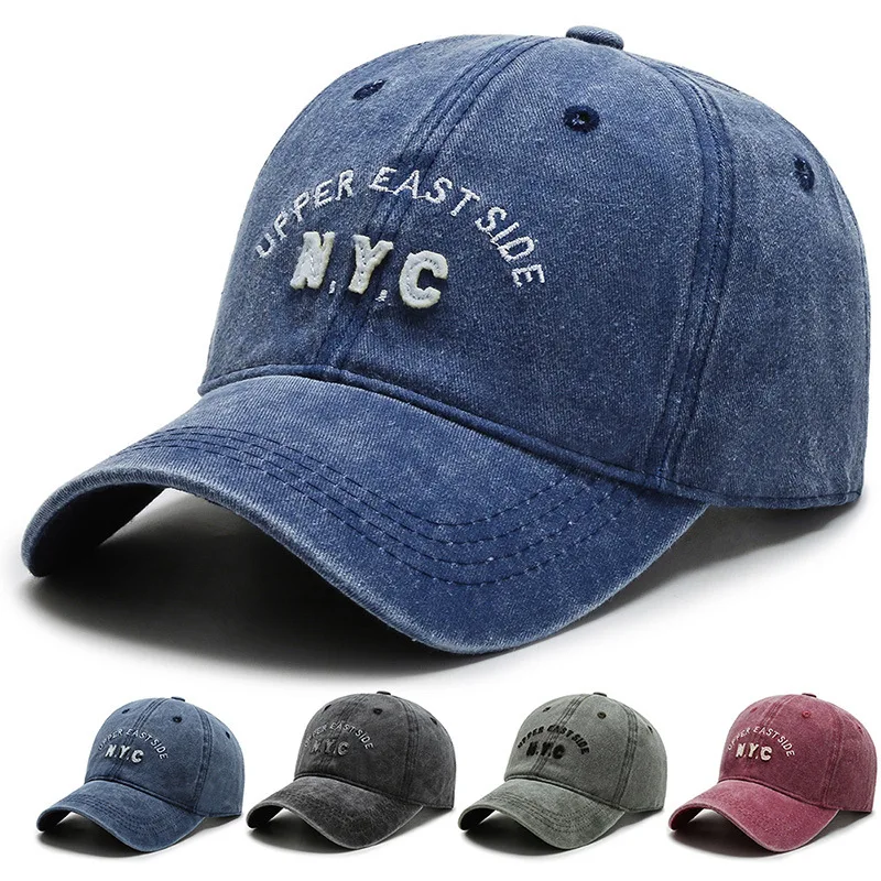 

Fashion NYC Letters Baseball Cap Women Men Snapback Hats Bone Hip Hop Trucker Caps Cotton Embroidery Dad Hat