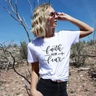 Женская Винтажная футболка с надписью Вера за страх