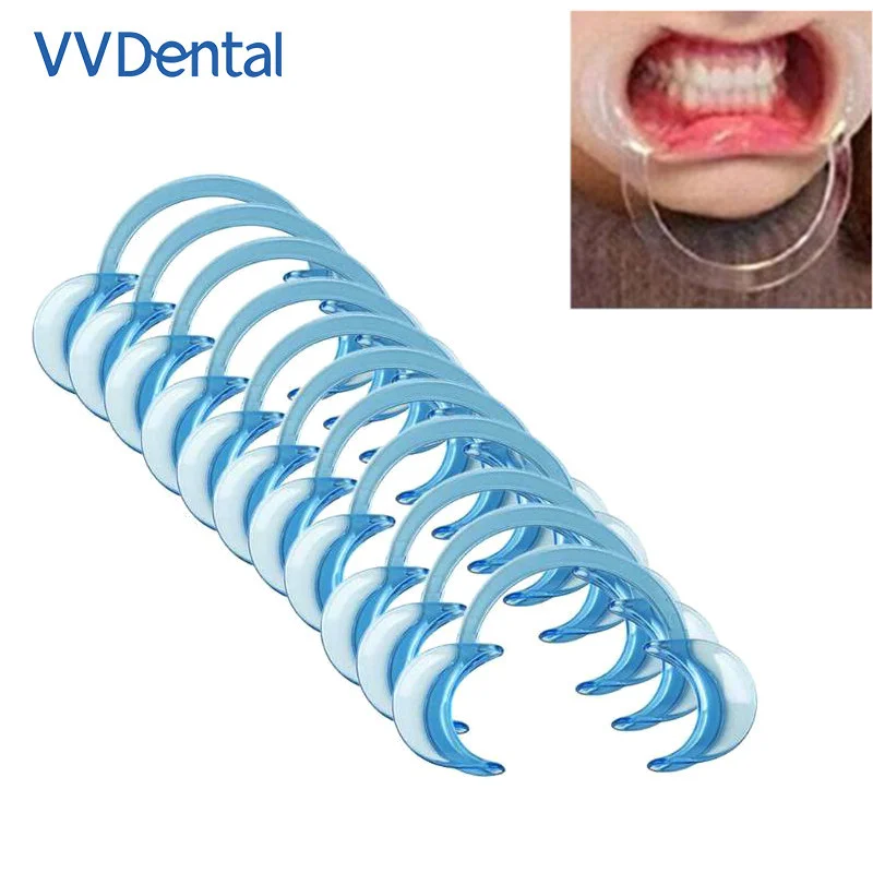 5PCS /Lot VV Dental Outlet Mouth Opener C Shape Intraoral Cheek Retractor Mouth Spreader Lip Opener Dentist Orthodontic Tool