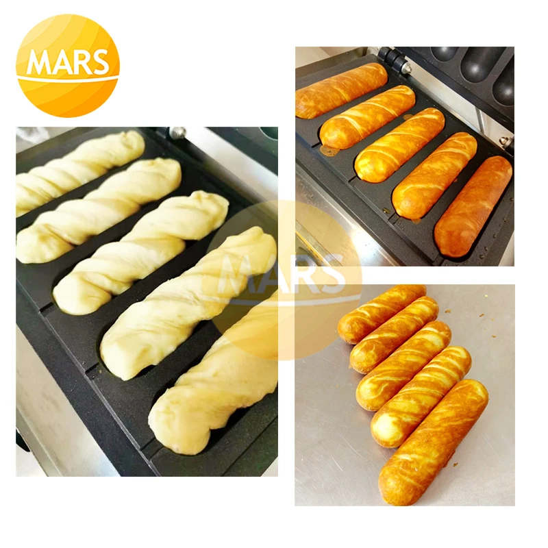 Электрическая молочная палочка вафельница Hotdog мини французская булочка хот дог