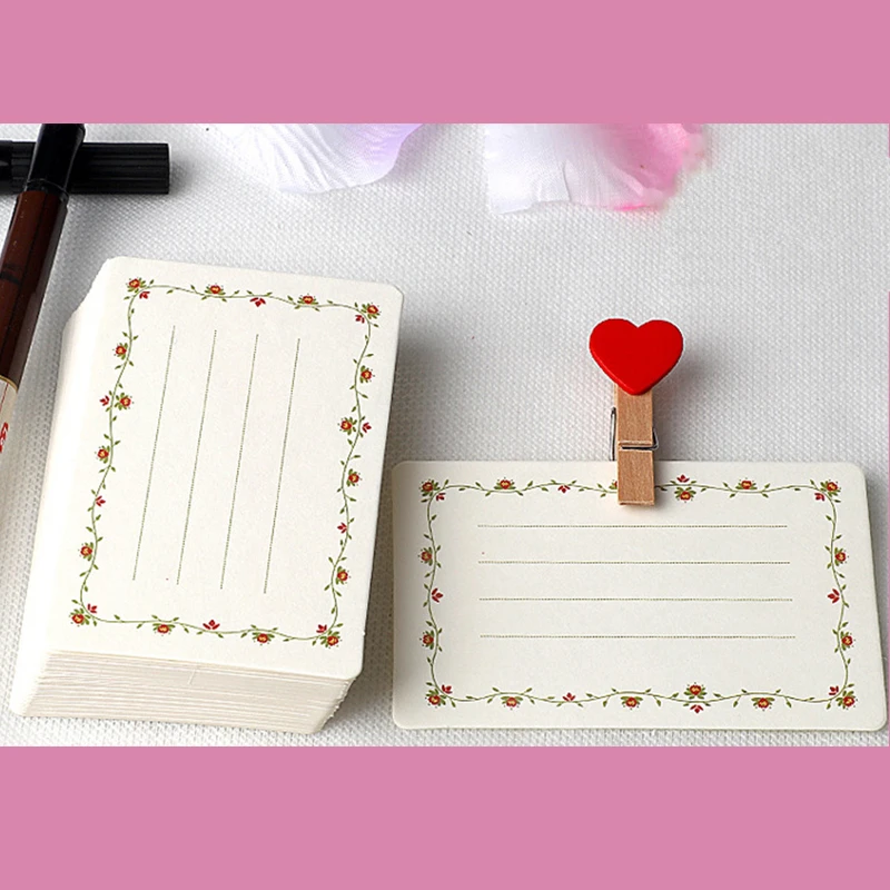 Винтажные пустые карты Diy многофункциональные для записей подарочные открытки