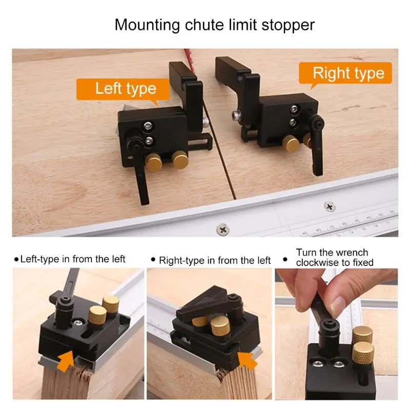 Торцевой ограничитель для Т образных пазов образный концевой локатор прочный