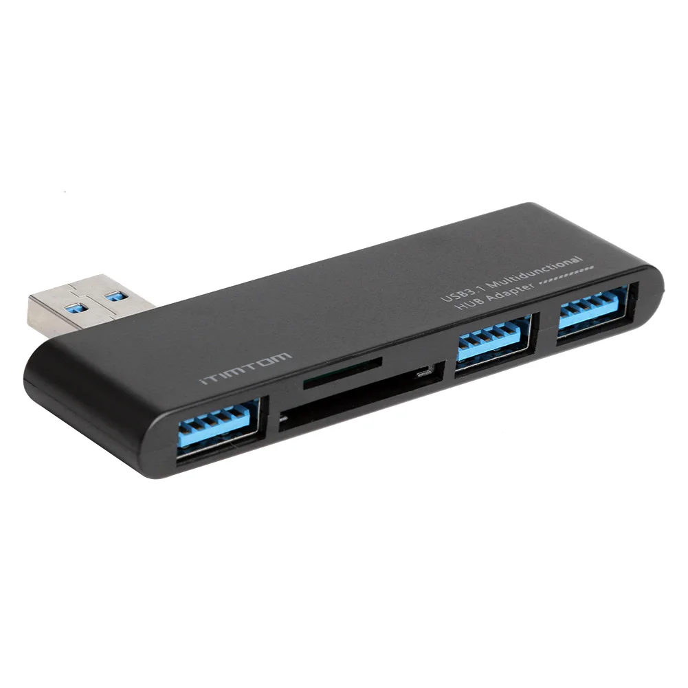

Портативный разветвитель USB 3,0 5 в 1, 5 Гбит/с, 3 USB 3,0