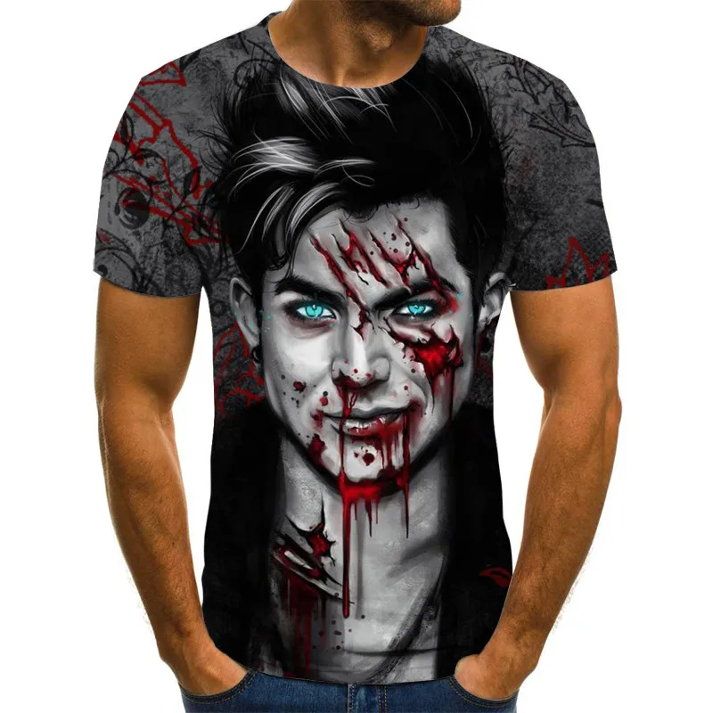 

2021 Newest 3D T-shirt 3D Summer Fashion T-shirt Anime Clothes Graphic T Shirts Short Sleeve Tshirt Man Streetwear Grappige