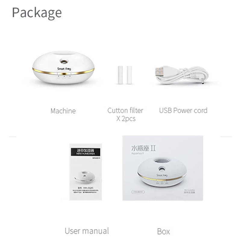 Автомобильный увлажнитель с USB питанием от аккумулятора мини воздуха