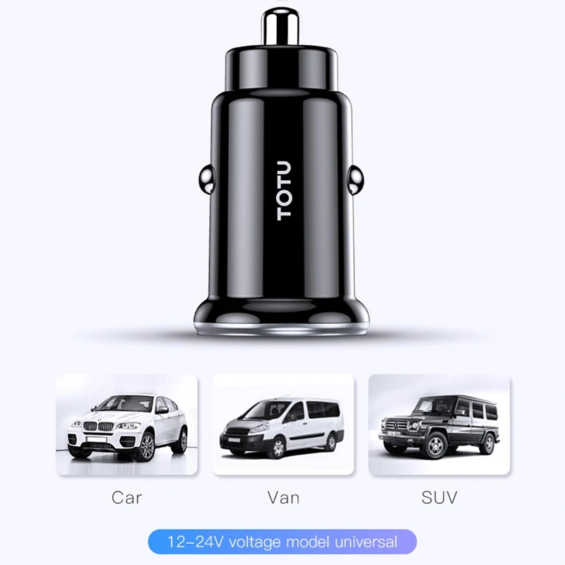 Автомобильное зарядное устройство TOTU с двумя USB-портами а | Мобильные телефоны и