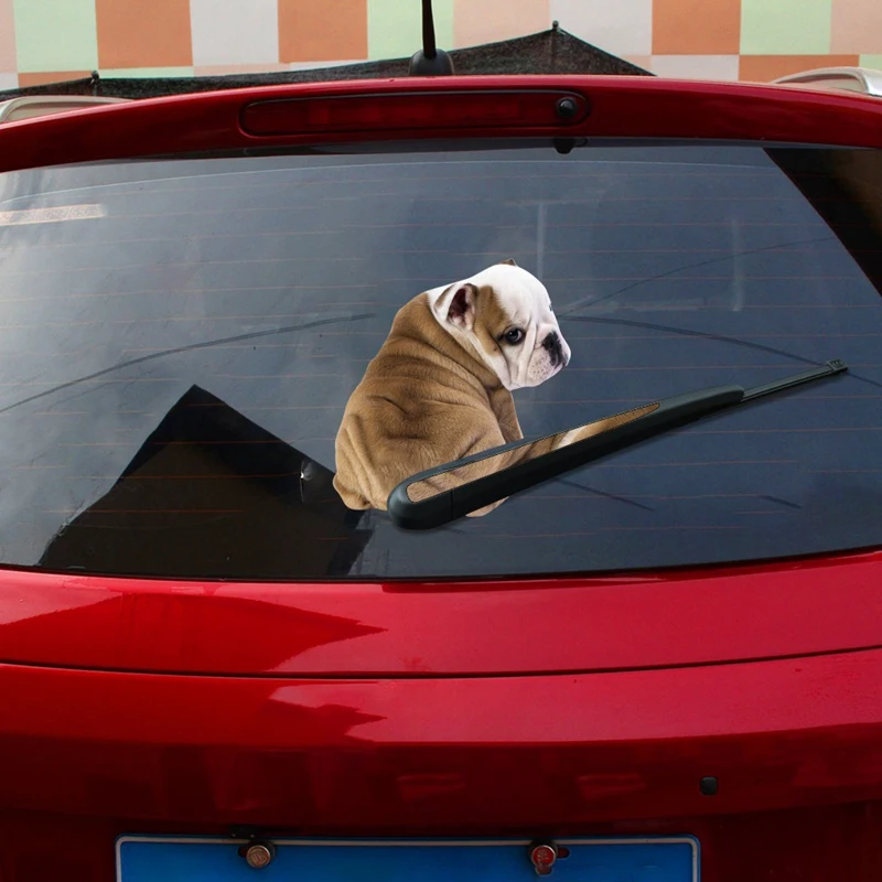 

Car Stickers Dog Pattern Decals Rear Windshield Vinyl Film Stickers Universal Car Accessories