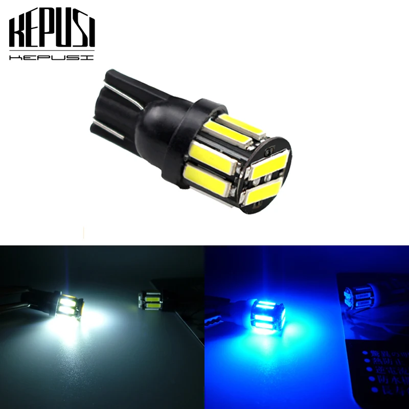 Светодиодная лампа T10 W5W 194 7020 10 SMD боковой габаритный сигнал для чтения детской
