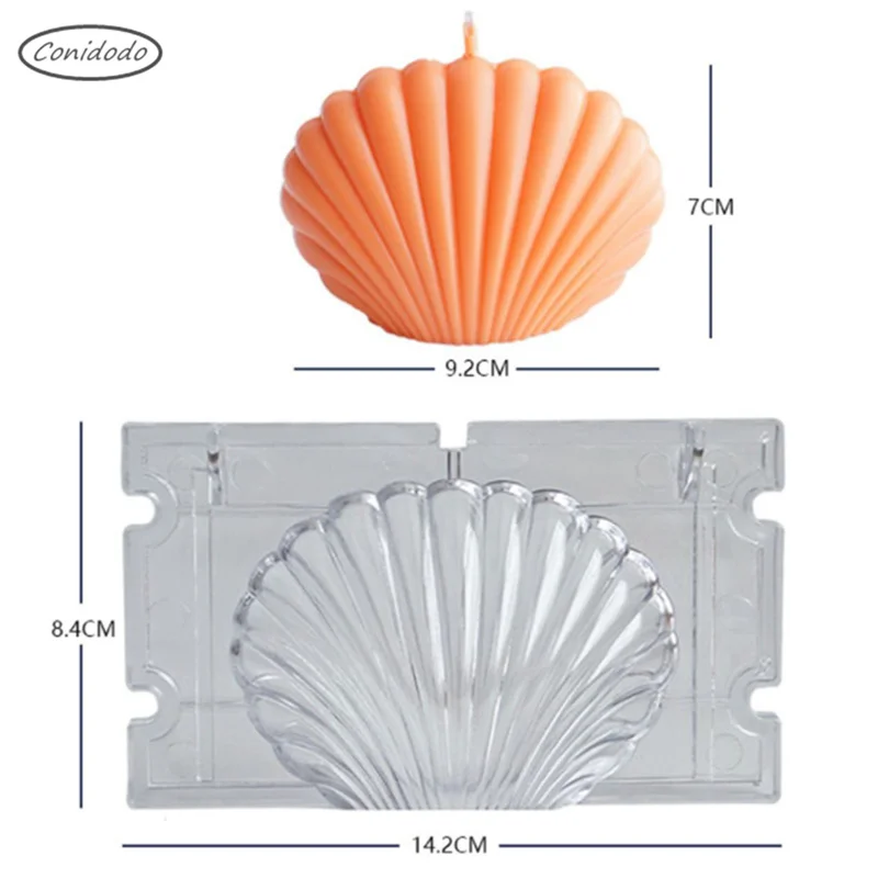 

Reusable Conch Luxury Decorative Candle Silicone Molds Sea Shell Shape DIY Plaster Mould Decoration