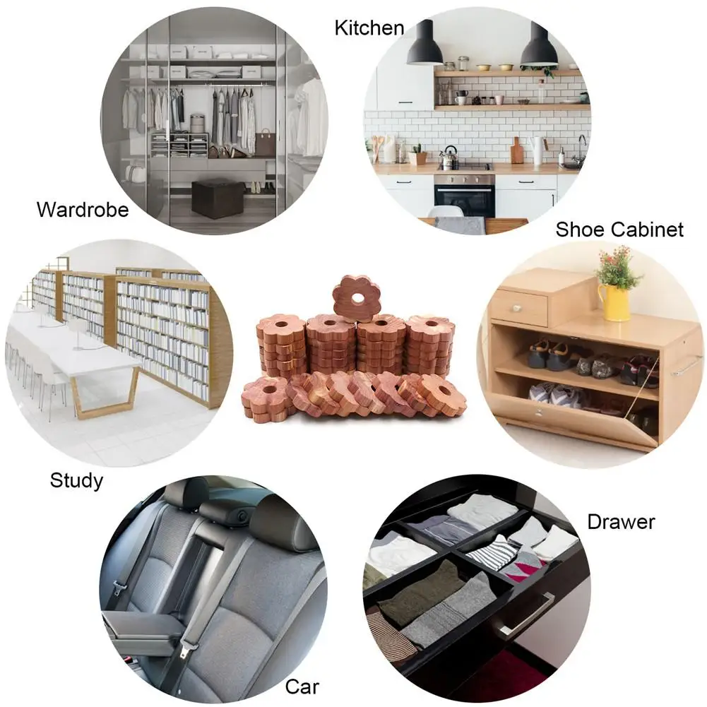 

Aromatic Cedar Blocks Mothproof Natural Cedar Balls Hangers Freshener For Wardrobe Drawer Shoe Clothes Storage Cabinet