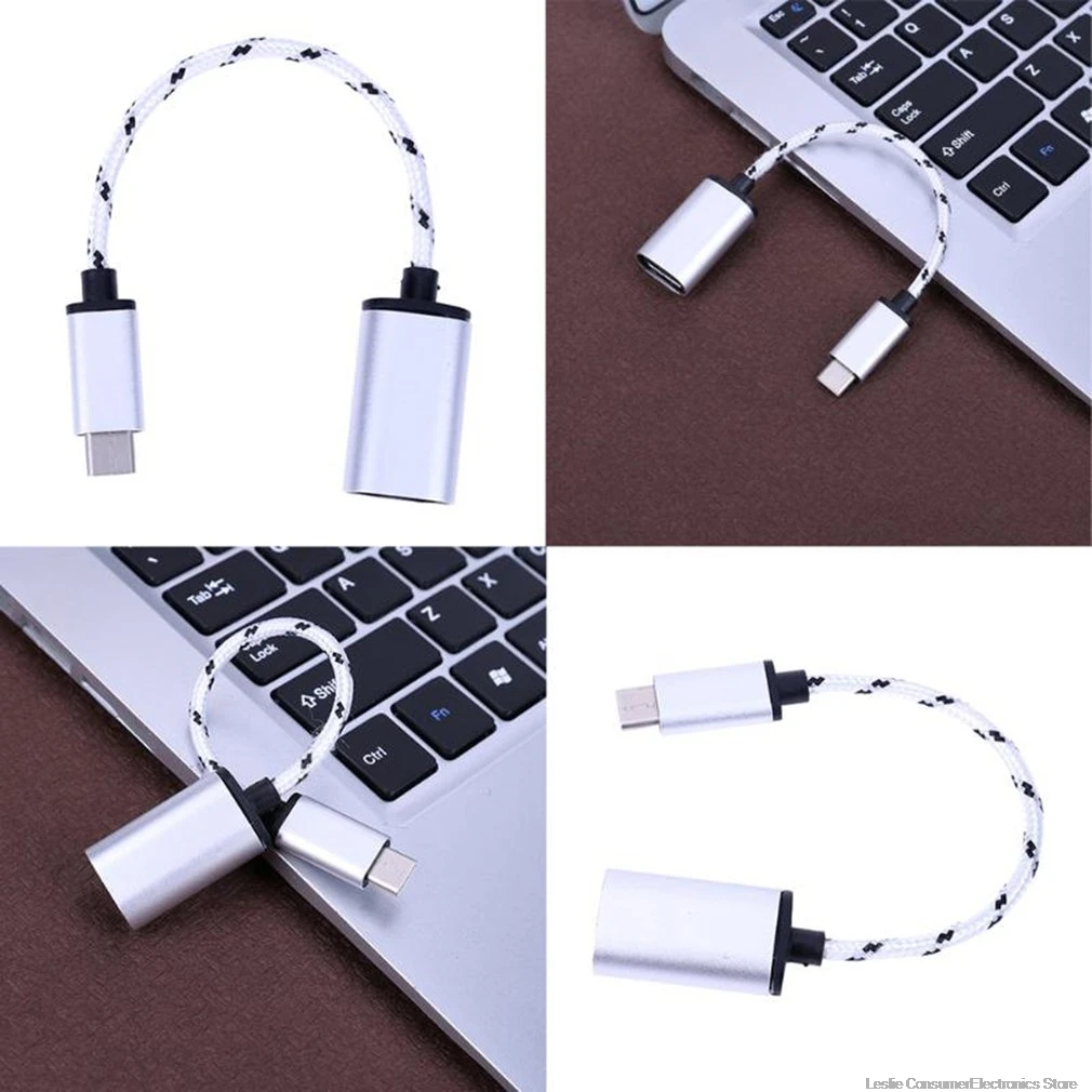 18 см Type-C OTG адаптер кабель USB 3 1 Type C папа к 0 A мама для передачи данных NK-Shopping |
