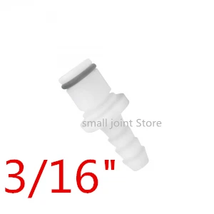 Черный 1/8 ”1/4” 3/16 ”5/16” 3/8 ”CPC Тип быстроразъемный шланг мужской быстроразъемный соединитель без клапана - Цвет: Черный