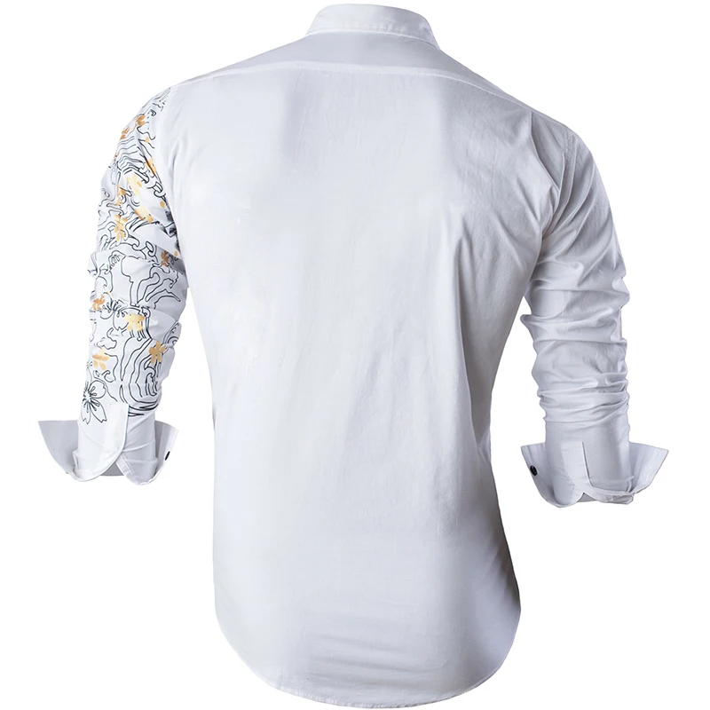 Платье-рубашка sporfashion JZS091 мужское с длинным рукавом Повседневная модная сорочка