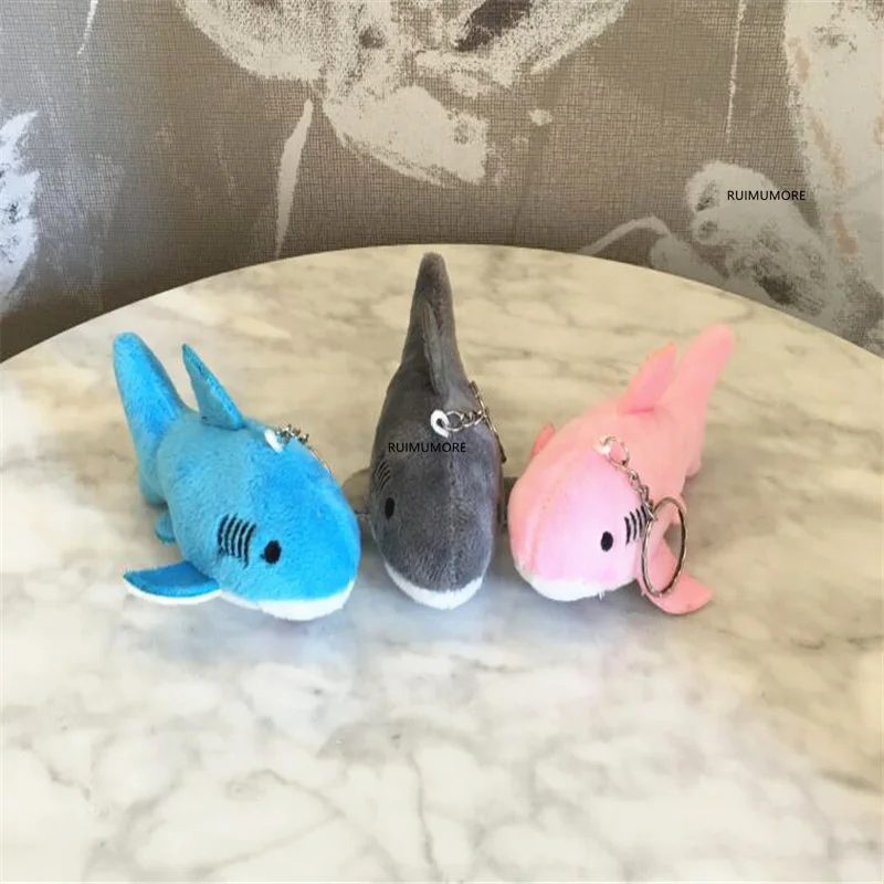 Плюшевая игрушка брелок в виде морского животного акулы размер 5 20 см|Мягкие