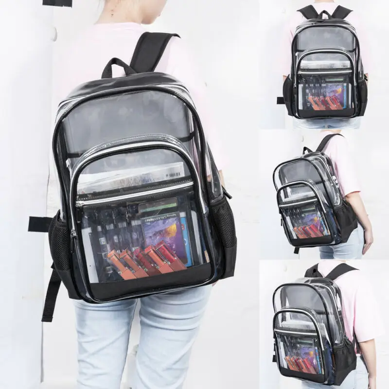 Дорожная сумка унисекс женская прозрачная пвх мульти-карманы безопасности