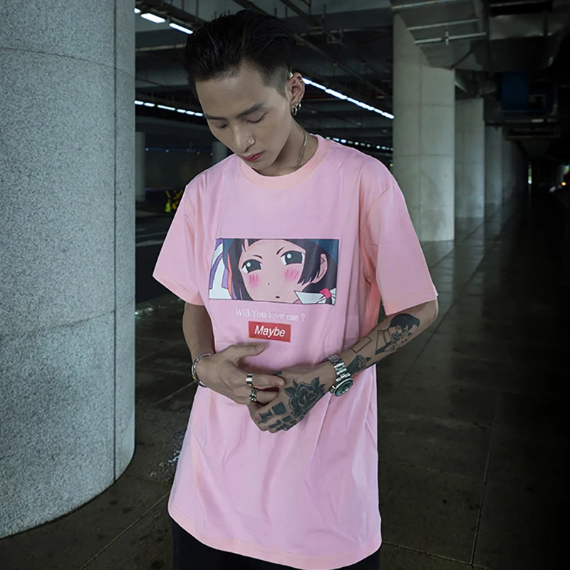 Мужская футболка с длинным рукавом и принтом Повседневная Свободная забавным в