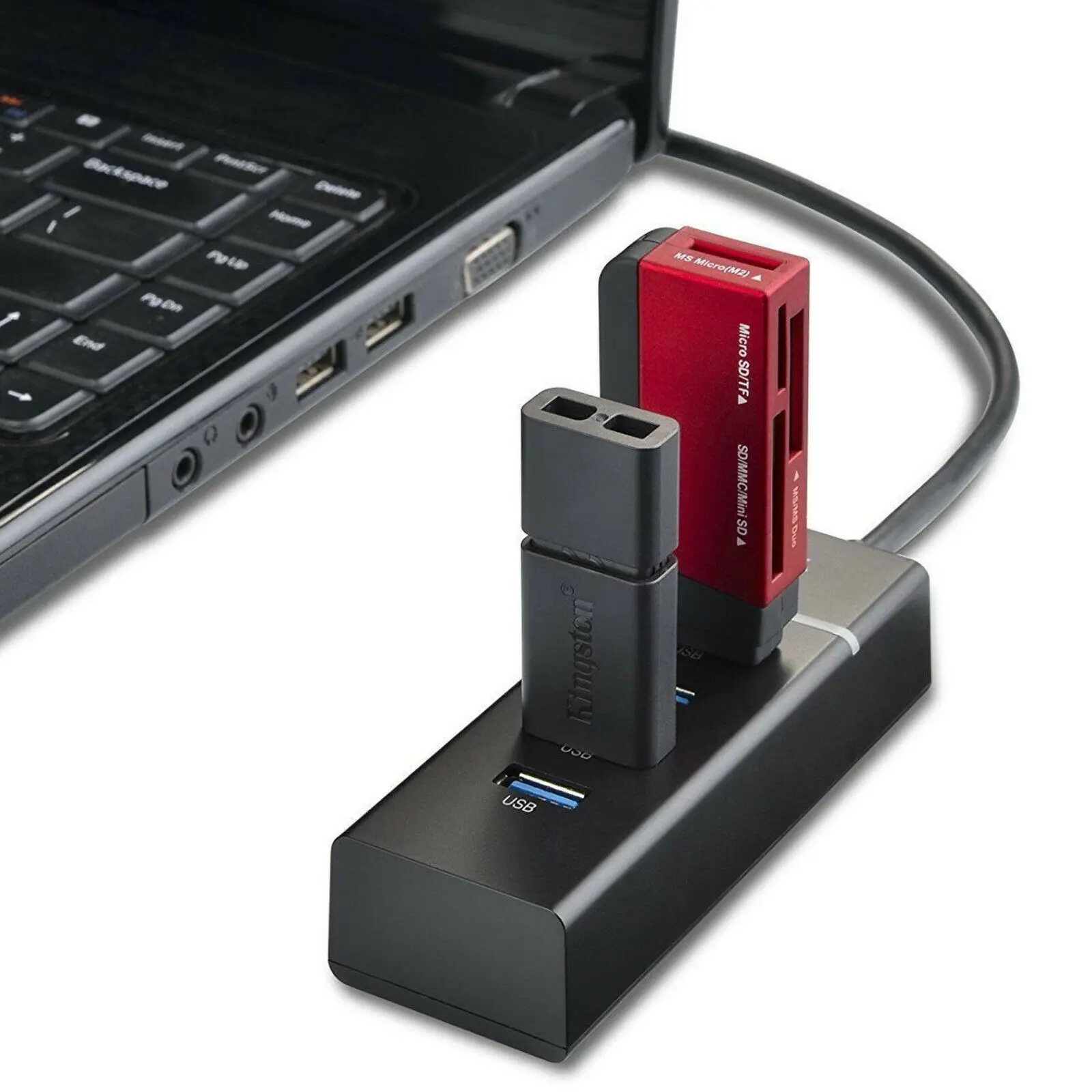 Портативное зарядное устройство SOONHUA с 4 USB-портами 3 0 дюйма USB-разветвитель со
