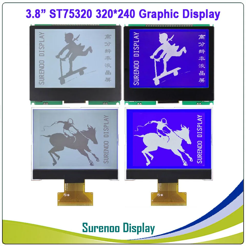 Графический ЖК-модуль 3 8 дюйма 320X240 320240 LCM с контроллером ST75320 поддержкой