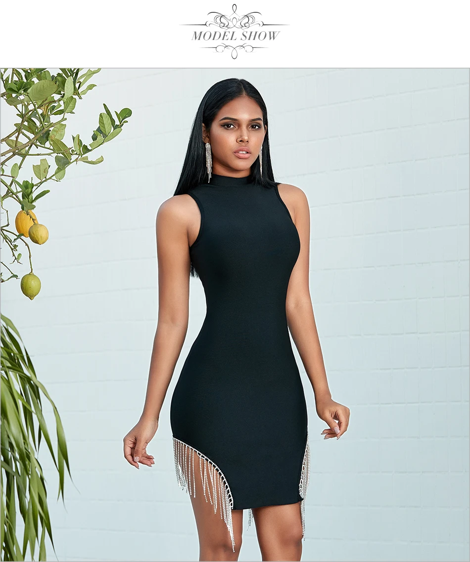 ADYCE, новинка, белое вечернее Бандажное платье знаменитостей, Vestidos, сексуальное облегающее платье без рукавов с кисточками, для подиума, с бахромой, Клубное платье