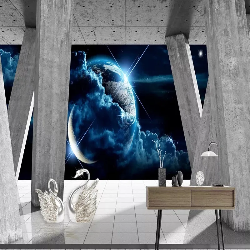 Большие настенные 3D обои на заказ современные креативные Объемные с объемным