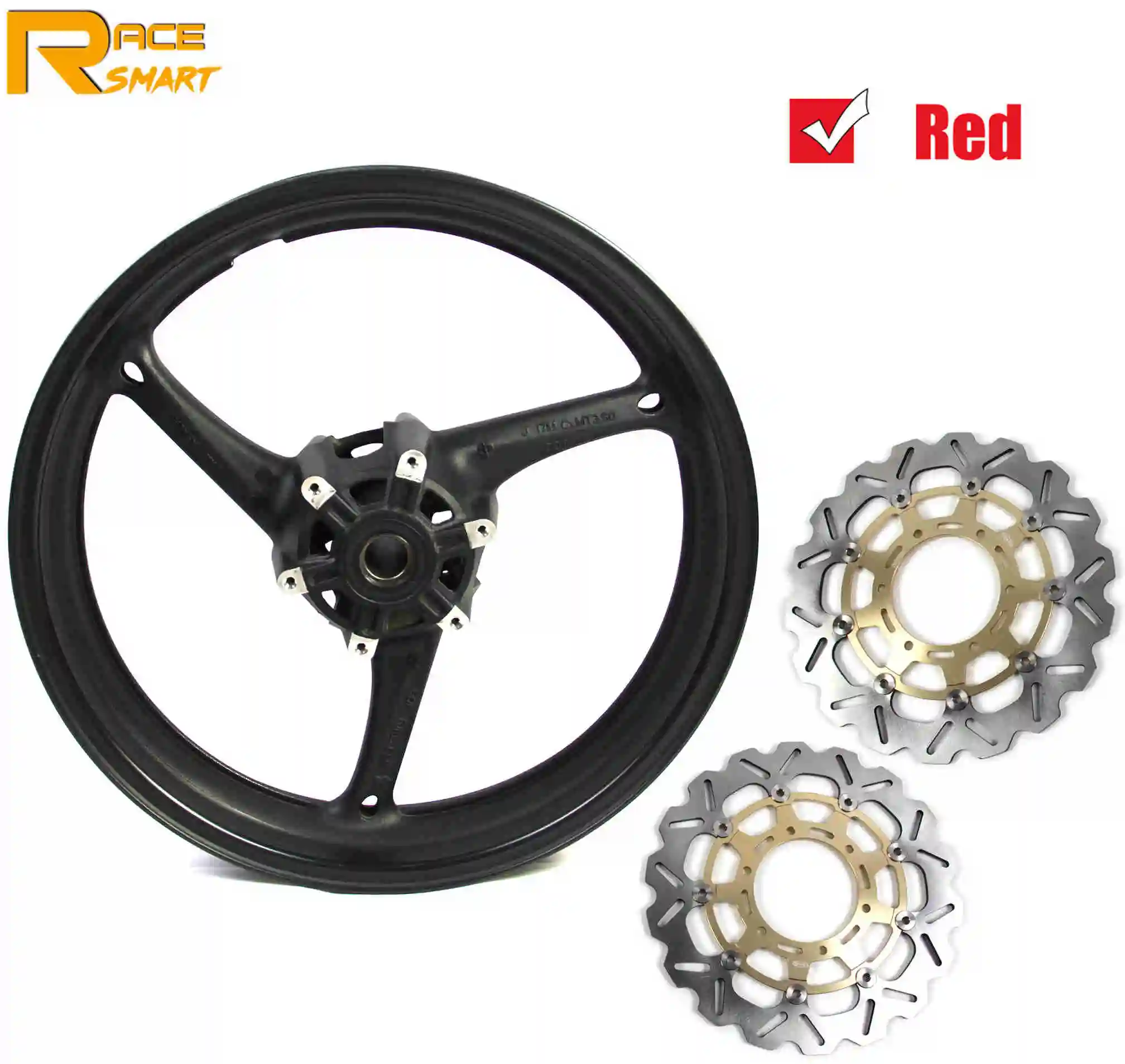 Red wheel rim Мотоцикл 22 мм обод колеса Передний тормозной диск для SUZUKI GSXR1000 2008-2010 мотоциклы колеса диски GSXR 1000 2008 2009 2010 - Цвет: Red wheel rim