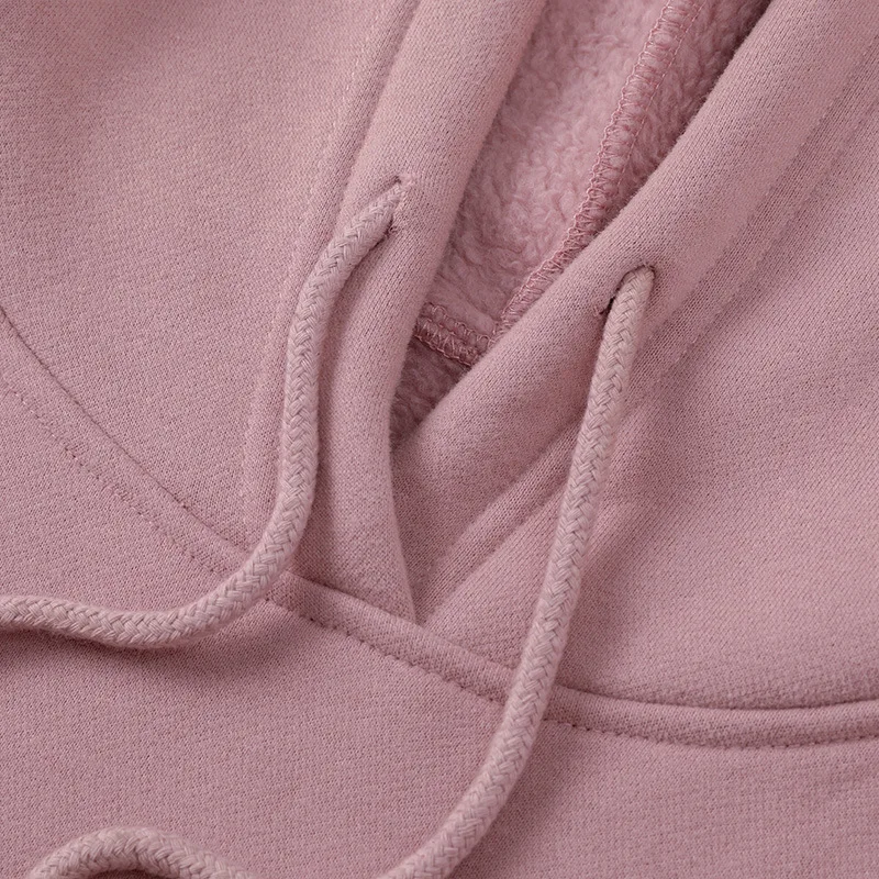 

Hooded women's 2020 autumn and winter new loose and versatile large size solid color pullover hoodie women