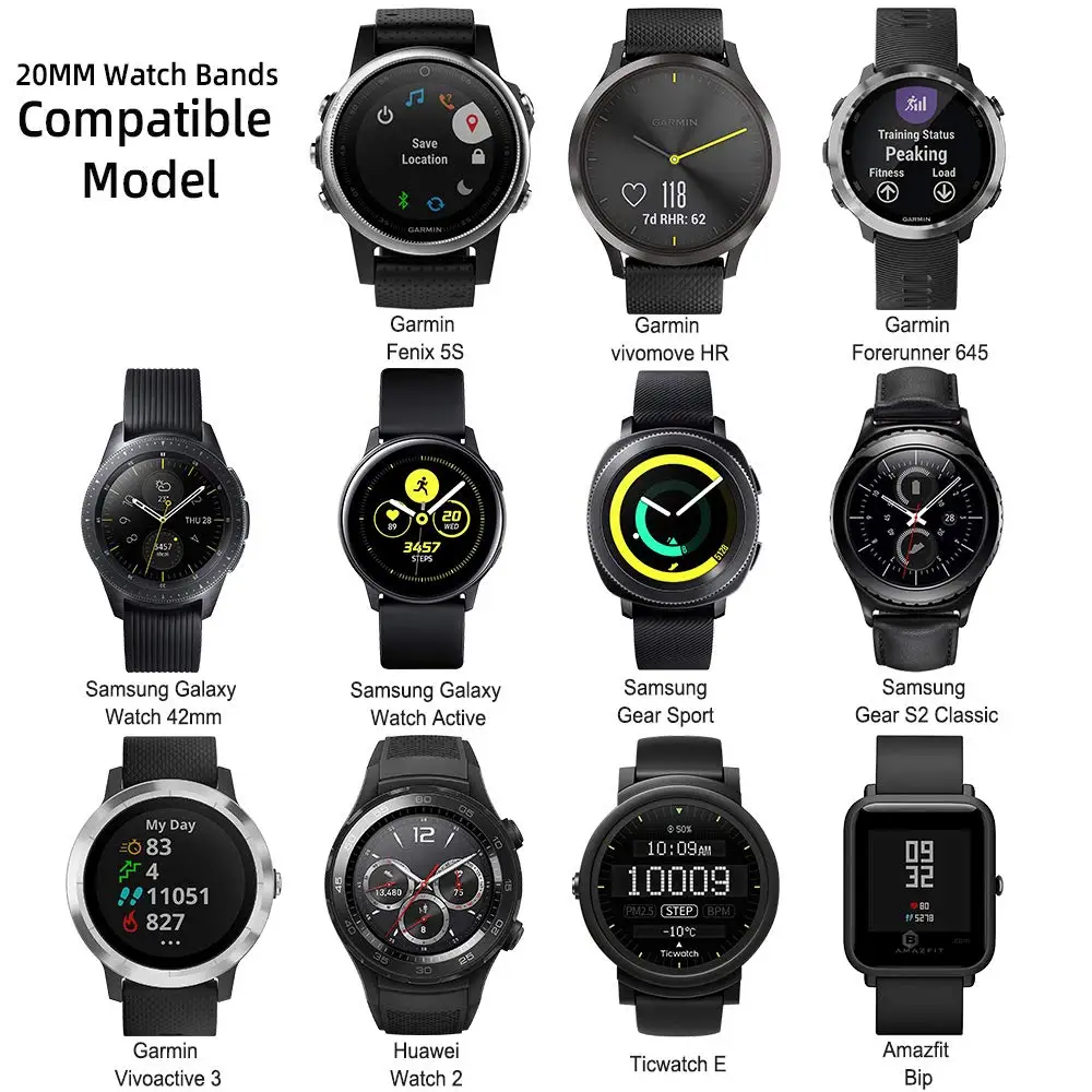 Для samsung Galaxy watch Active 2 ремешок 46 мм 42 gear S3 huawei watch 2 мягкий силиконовый браслет 20 мм 22 мм ремешок Galaxy watch band