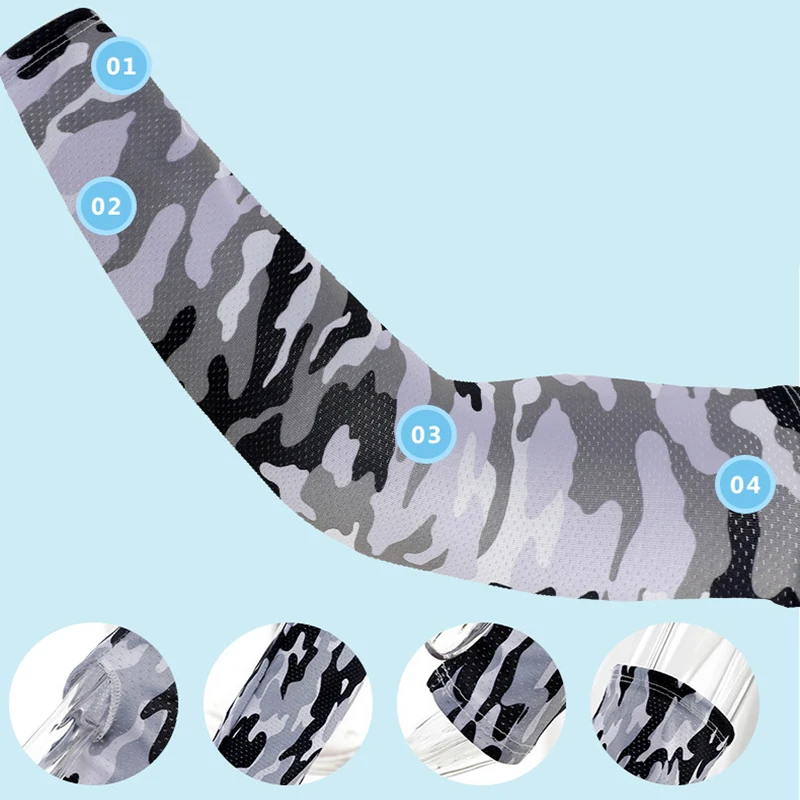 

Tactical Camouflage Sports Arm Sleeve Basketball Cycling Arm Warmer Summer Running Fishing UV Sun Protection Cuff Cover