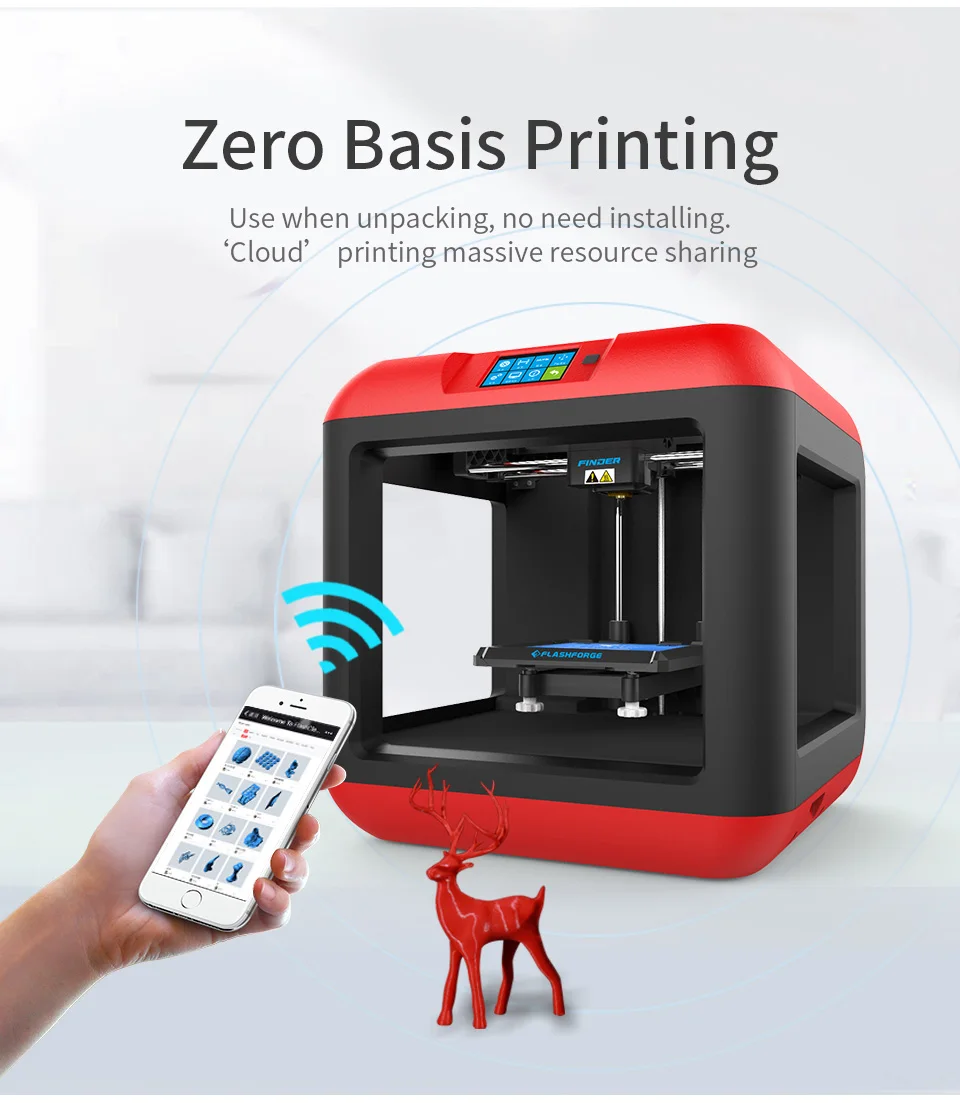Flashforge Finder/Finder lite принтер 3D экономичный входной уровень 3D Drucker