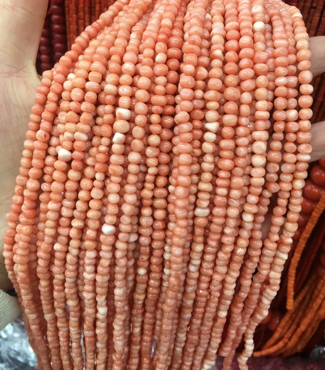 4 6 мм модные коралловые бусины розового цвета высокое качество DIY свободные