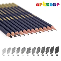 artzone 12 pcsset professional drawing pencils 6h 12b sketch graphite art pencil set supplies for artists