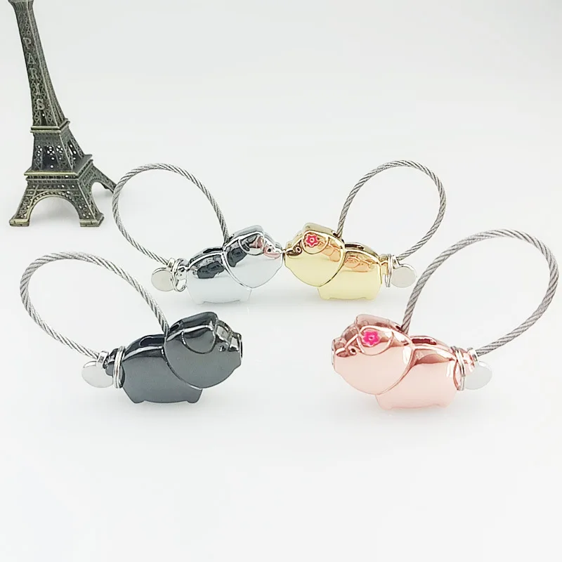 2pcs Valentines Day Gift Baby Souvenirs Couple Lovers Kiss Pig Keychain Wedding Gifts for Guests Bridesmaid Party Favors | Дом и сад