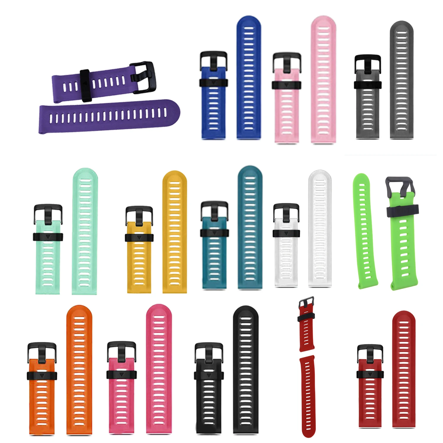 

For Garmin Fenix 3 HR Soft Silicone Strap Replacement Wrist Watch Band+Tool Kits