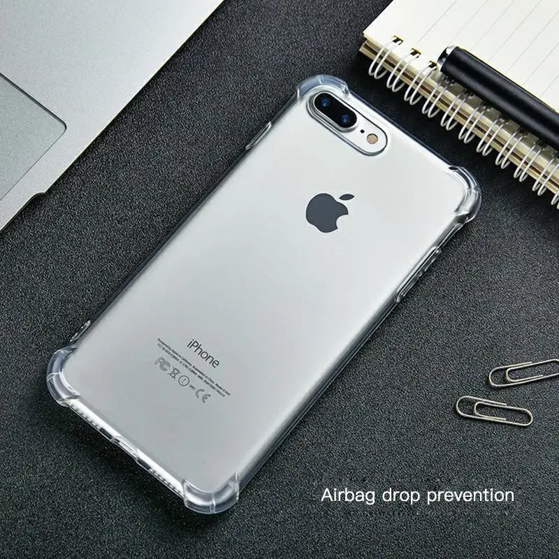 Прозрачный чехол для iPhone 11 Pro Max X XS Max XR Airbag противоударный силиконовый чехол из ТПУ для телефона iPhone 6 6S 7 8 Plus