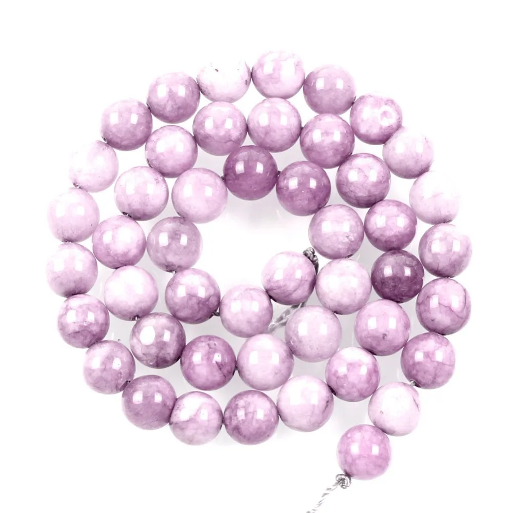 Бусины из натурального камня диаметром 15 дюймов круглые бусины светло