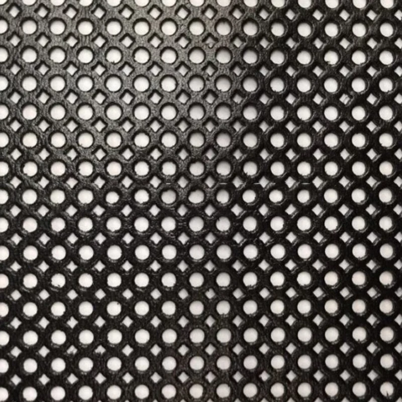 Ажурная черная ткань из натуральной козьей кожи для рукоделия/сумки бесплатная