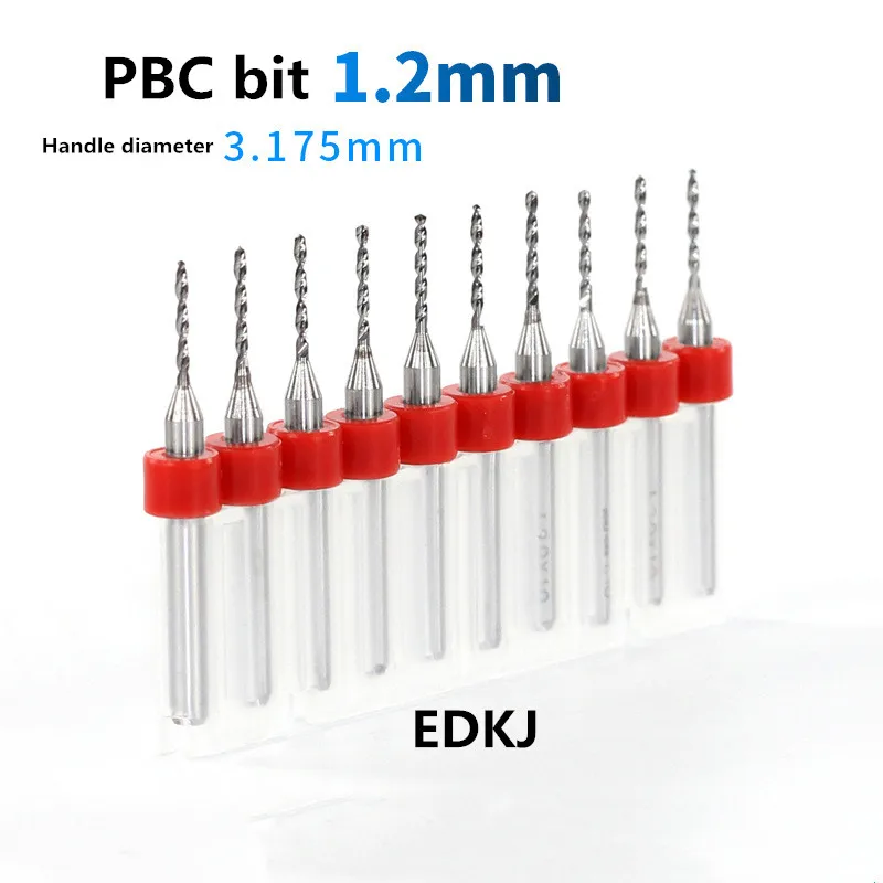 10pcs/Set 1.2mm PCB bit Hard Alloy Print Circuit Board Carbide Micro Drill Bits Tool for SMT CNC | Инструменты